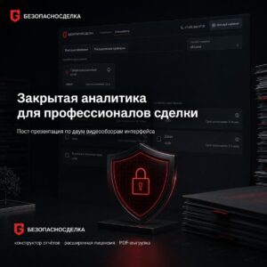 Расширенные возможности «БЕЗОПАСНОСДЕЛКА» для риелторов и юристов
